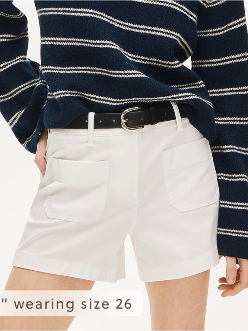 J. Crew White Front-Pocket Shorts - NWOT